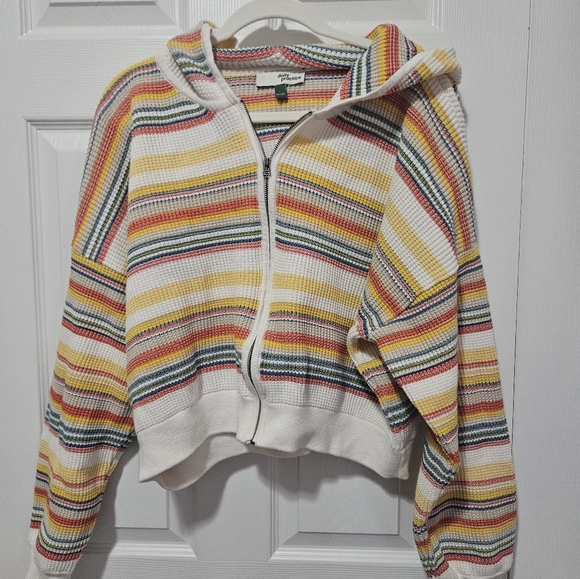 Daily Practice Thermal Zip-Up Cardigan Sweater L - Picture 2 of 6